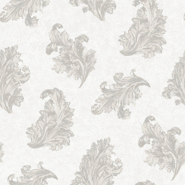 Galerie G68661 Palazzo 2 Acanthus Silver Grey Wallpaper G68661 Silver Grey Wallpaper