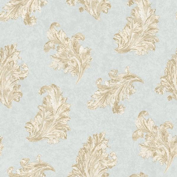 Galerie G68663 Acanthus Blue Wallpaper