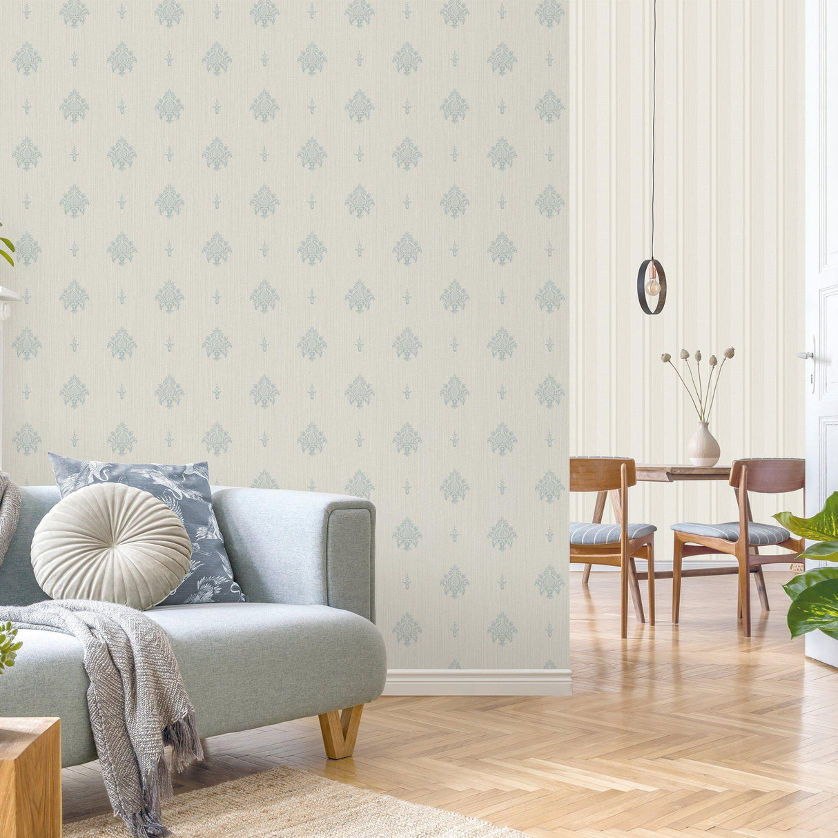 Galerie G68665 Palazzo 2 Italian Motif Blue Wallpaper G68665 Blue Wallpaper
