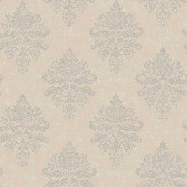 Galerie G68668 Medallion Damask Beige Wallpaper