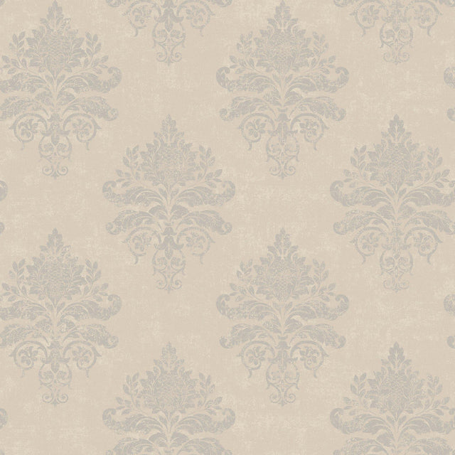 Galerie G68668 Palazzo 2 Medallion Damask Beige Wallpaper G68668 Beige Wallpaper
