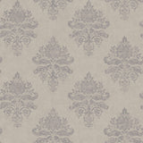 Galerie G68669 Palazzo 2 Medallion Damask Silver Grey Wallpaper G68669 Silver Grey Wallpaper
