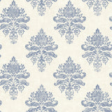 Galerie G68671 Palazzo 2 Medallion Damask Blue Wallpaper G68671 Blue Wallpaper