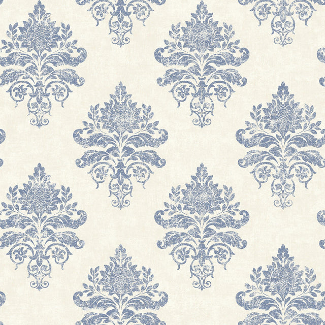 Galerie G68671 Palazzo 2 Medallion Damask Blue Wallpaper G68671 Blue Wallpaper