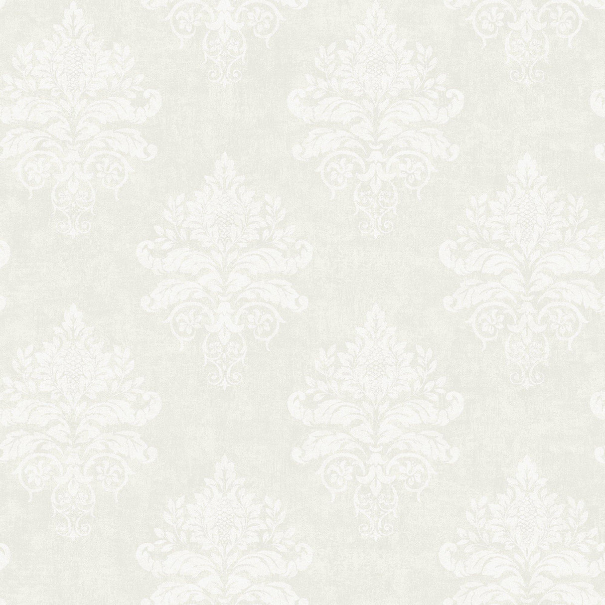 Galerie G68672 Palazzo 2 Medallion Damask White Wallpaper G68672 White Wallpaper