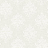 Galerie G68672 Palazzo 2 Medallion Damask White Wallpaper G68672 White Wallpaper
