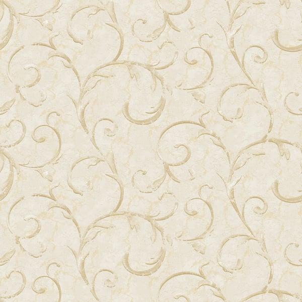Galerie G68673 Palazzo Scroll Beige Wallpaper