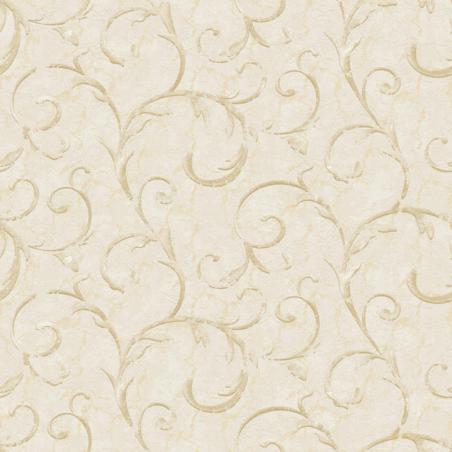 Galerie G68673 Palazzo 2 Palazzo Scroll Beige Wallpaper G68673 Beige Wallpaper