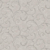 Galerie G68675 Palazzo Scroll Silver Grey Wallpaper