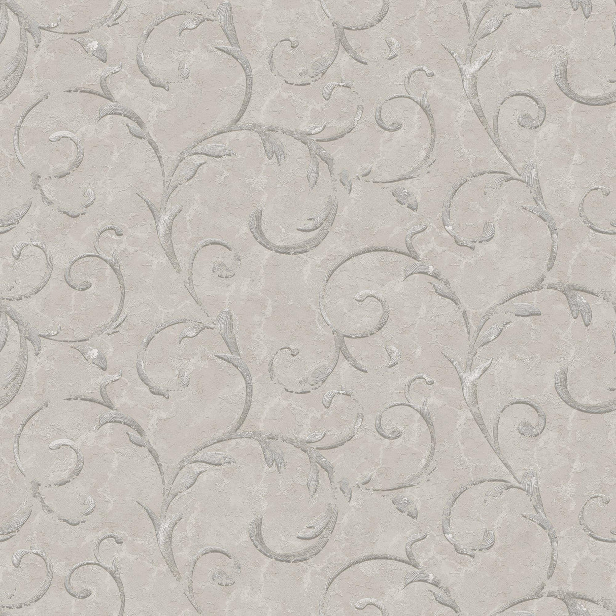 Galerie G68675 Palazzo 2 Palazzo Scroll Silver Grey Wallpaper G68675 Silver Grey Wallpaper