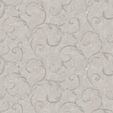 Galerie G68675 Palazzo 2 Palazzo Scroll Silver Grey Wallpaper G68675 Silver Grey Wallpaper