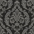 Galerie G68676 Silk Damask Black Wallpaper