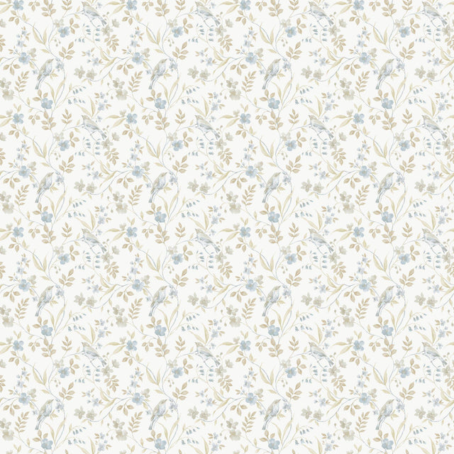 Galerie G68713 Miniatures 3 Garden Bird Beige Wallpaper G68713 Beige Wallpaper