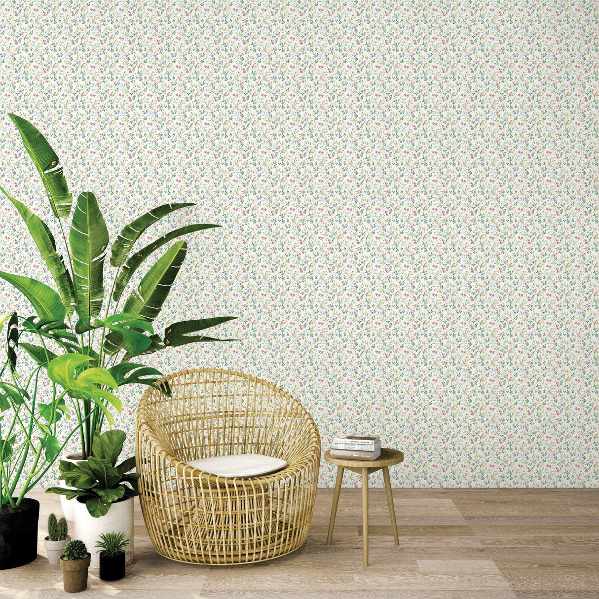 Galerie G68714 Miniatures 3 Garden Bird Green Wallpaper G68714 Green Wallpaper