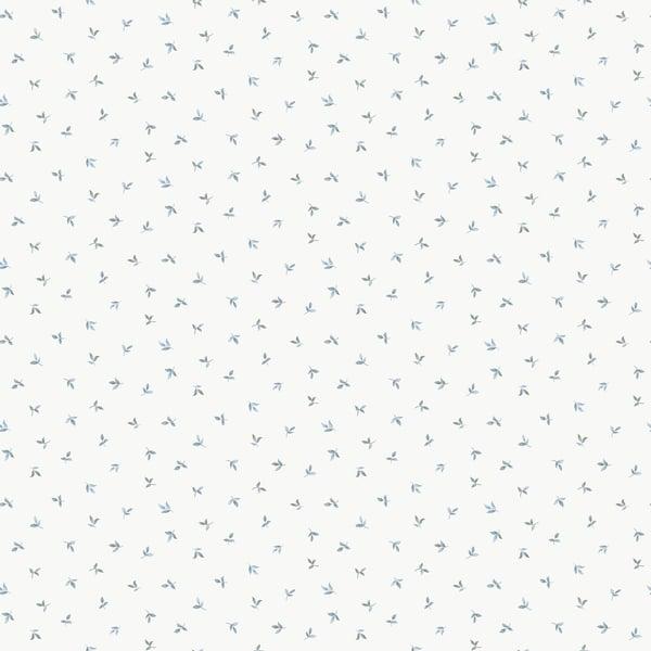 Galerie G68719 Mini Leaf Toss Blue Wallpaper