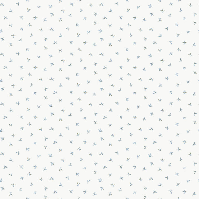 Galerie G68719 Miniatures 3 Mini Leaf Toss Blue Wallpaper G68719 Blue Wallpaper