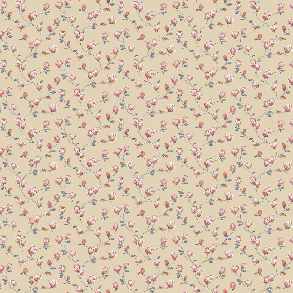 Galerie G68724 Miniatures 3 Mini Magnolia Beige Wallpaper G68724 Beige Wallpaper