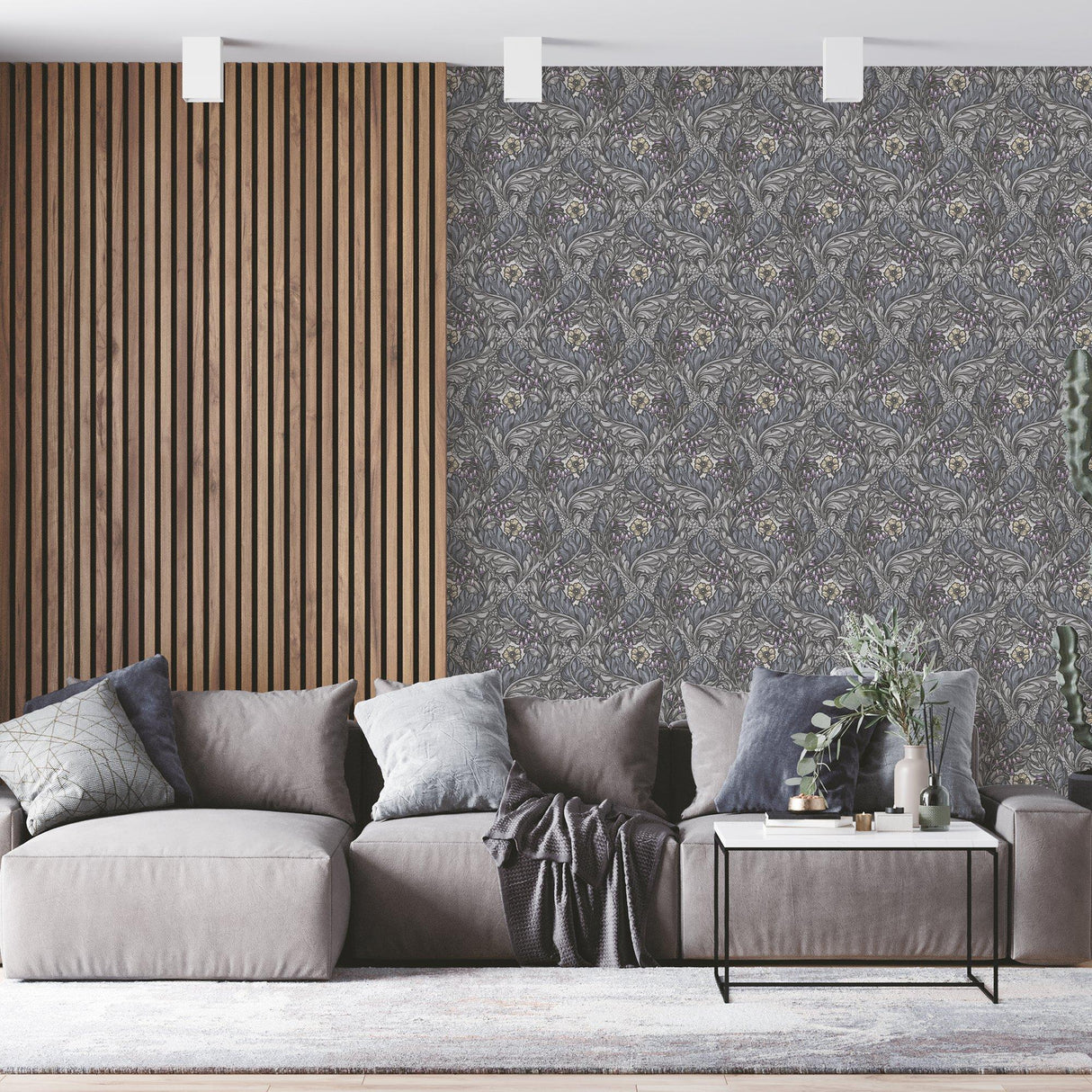 Galerie LB25100 Off The Wall Rambleicious Blue Wallpaper LB25100 Blue Wallpaper