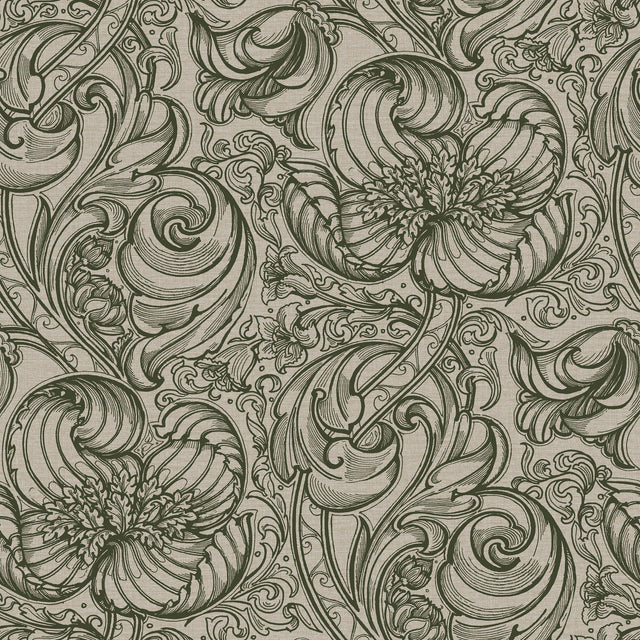 Galerie LB25111 Off The Wall Down the Dilly Green Wallpaper LB25111 Green Wallpaper