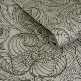 Galerie LB25111 Off The Wall Down the Dilly Green Wallpaper LB25111 Green Wallpaper