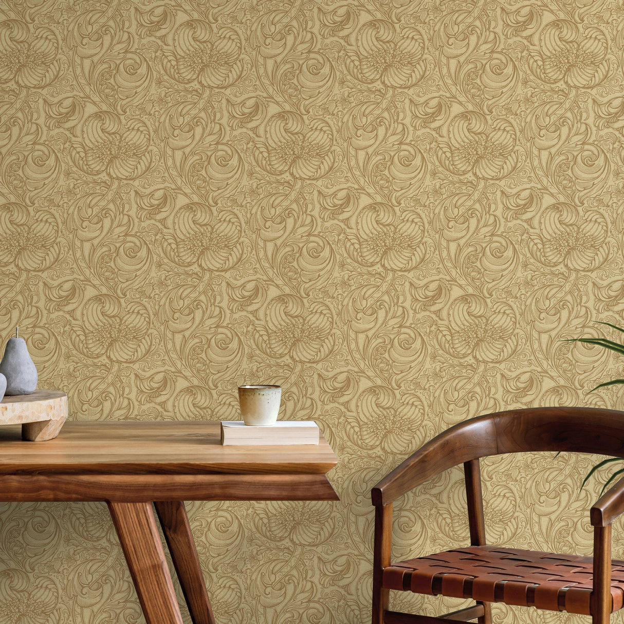 Galerie LB25113 Off The Wall Down the Dilly Yellow Wallpaper LB25113 Yellow Wallpaper