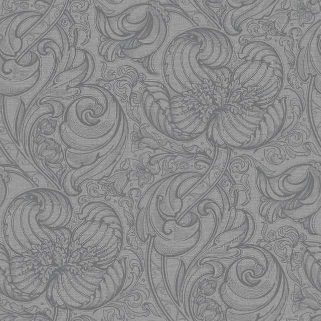 Galerie LB25114 Off The Wall Down the Dilly Silver Grey Wallpaper LB25114 Silver Grey Wallpaper