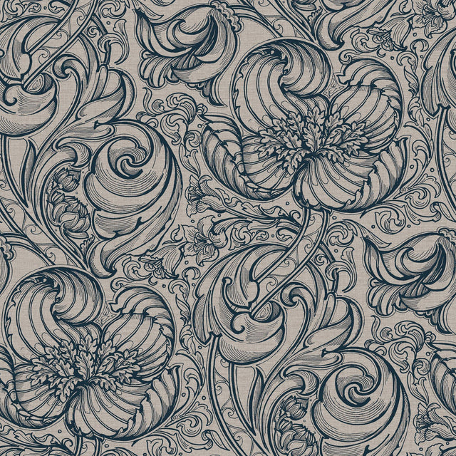 Galerie LB25116 Off The Wall Down the Dilly Blue Wallpaper LB25116 Blue Wallpaper