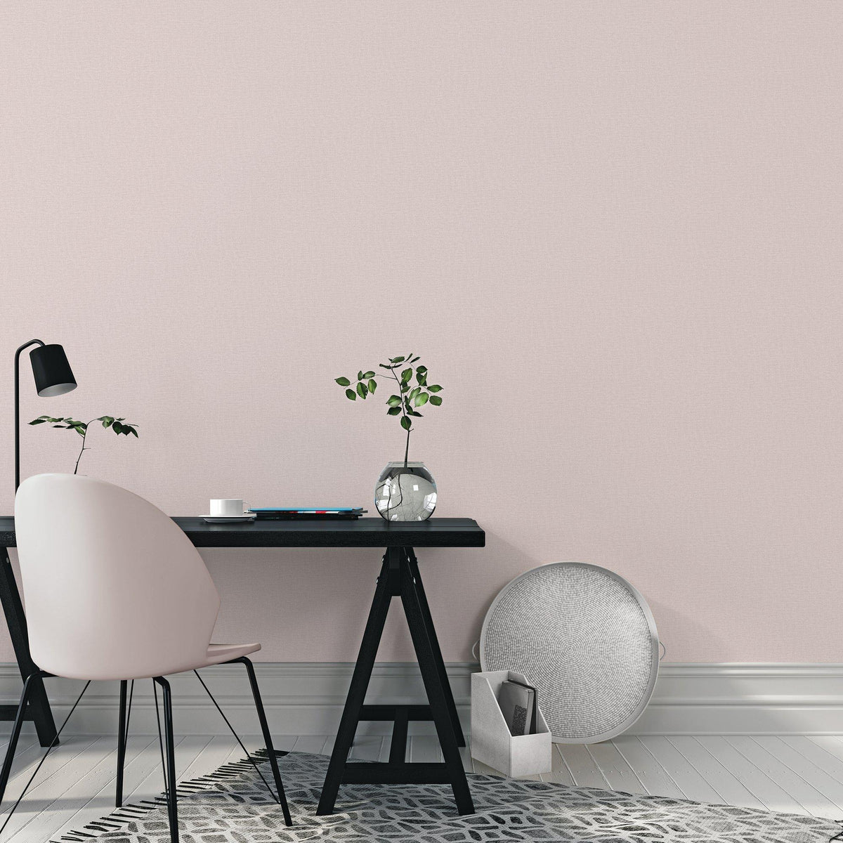 Galerie LB25129 Off The Wall Nuance Plain Texture Pink Wallpaper LB25129 Pink Wallpaper
