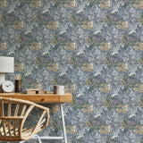Galerie LB25135 Off The Wall Hedgerovia Blue Wallpaper LB25135 Blue Wallpaper