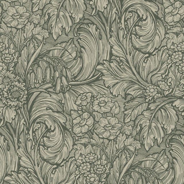 Galerie LB25136 Off The Wall Hedgerovia Green Wallpaper LB25136 Green Wallpaper