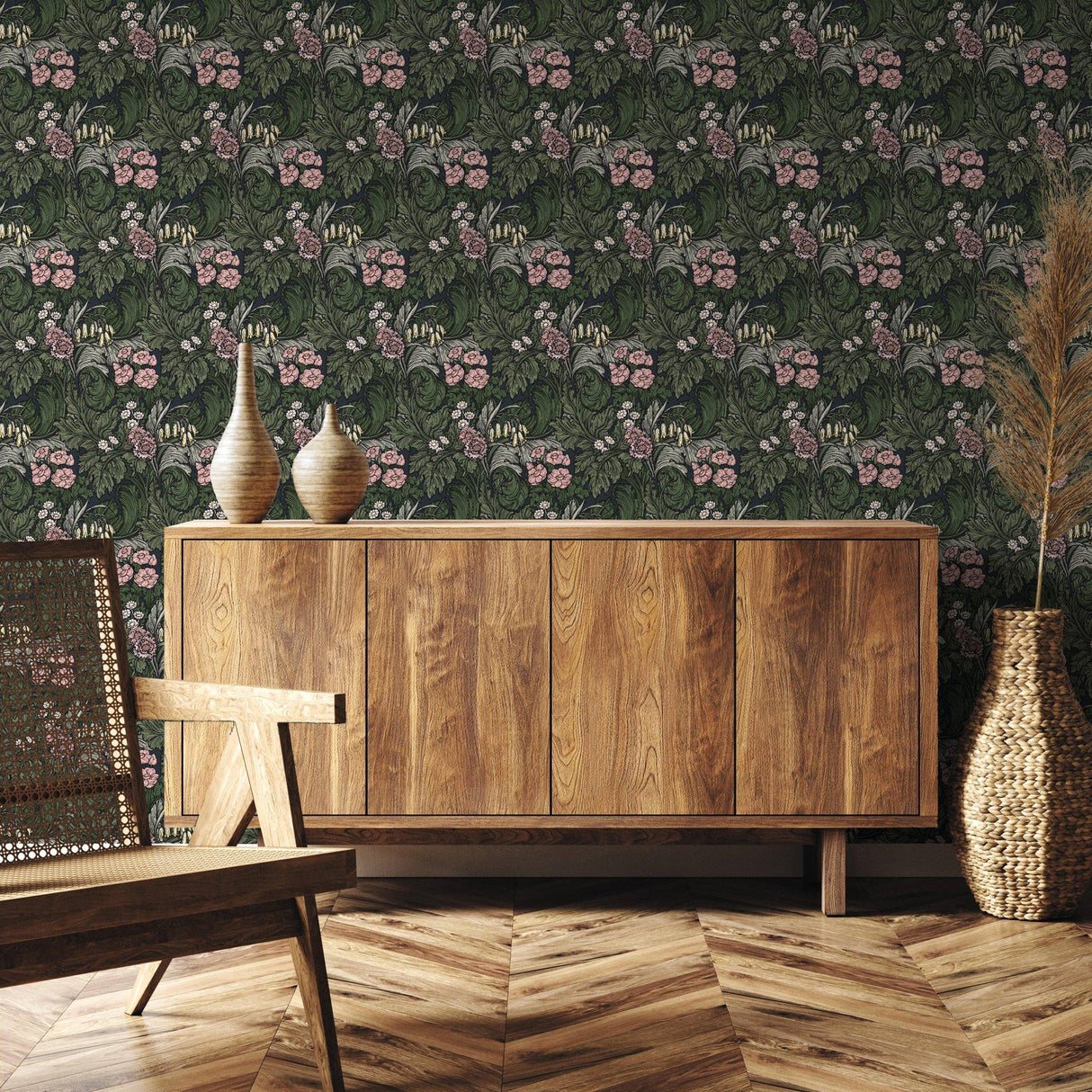 Galerie LB25138 Off The Wall Hedgerovia Pink Wallpaper LB25138 Pink Wallpaper
