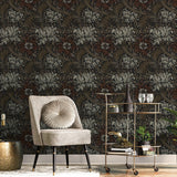Galerie LB25140 Off The Wall Morris Major Bronze Brown Wallpaper LB25140 Bronze Brown Wallpaper