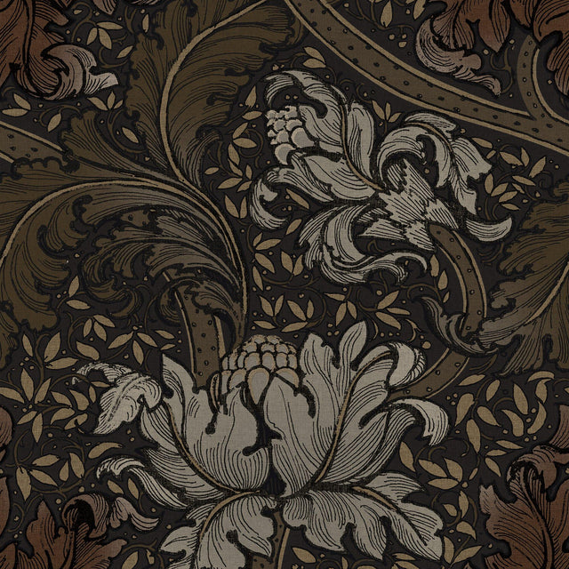 Galerie LB25140 Off The Wall Morris Major Bronze Brown Wallpaper LB25140 Bronze Brown Wallpaper