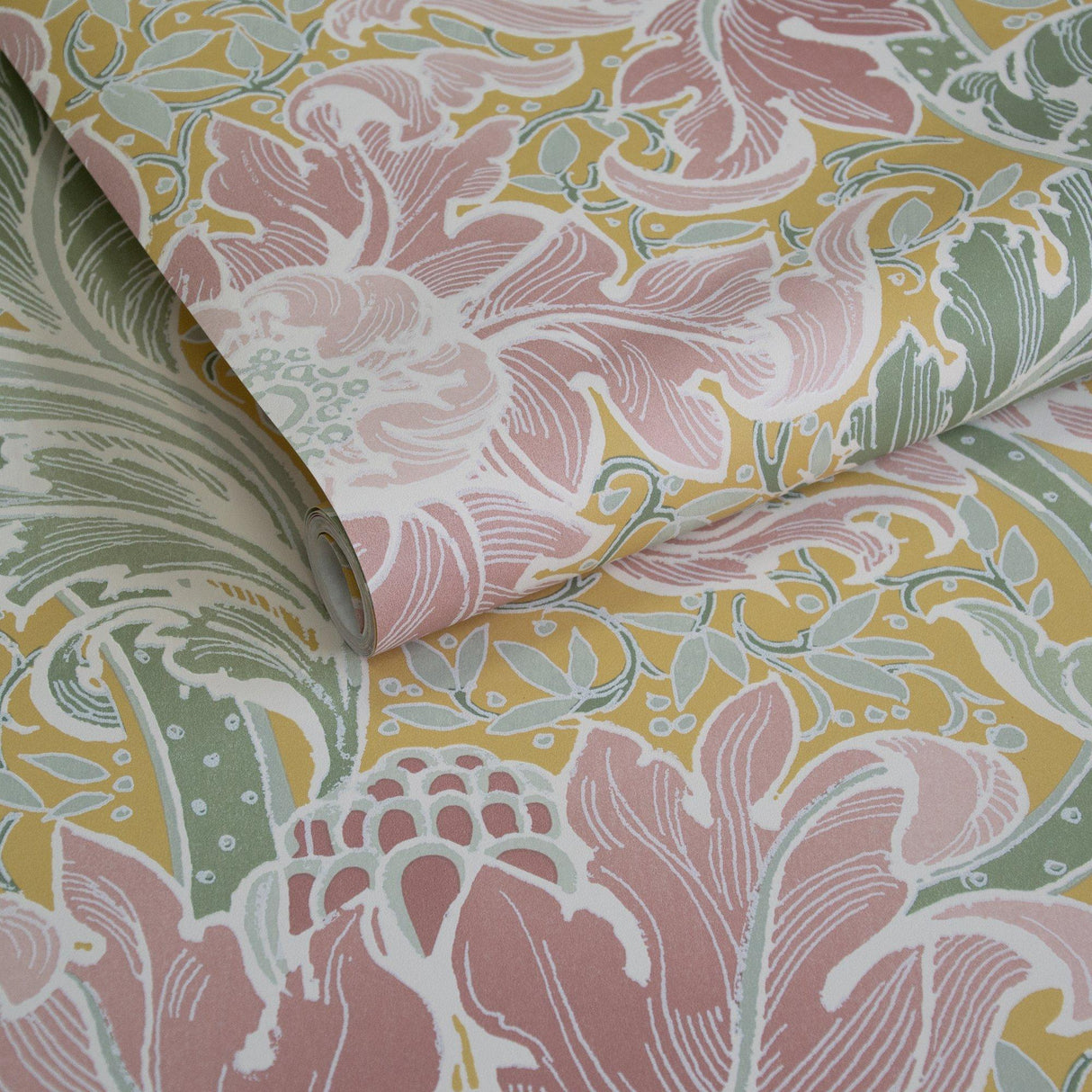 Galerie LB25141 Off The Wall Morris Major Yellow Wallpaper LB25141 Yellow Wallpaper