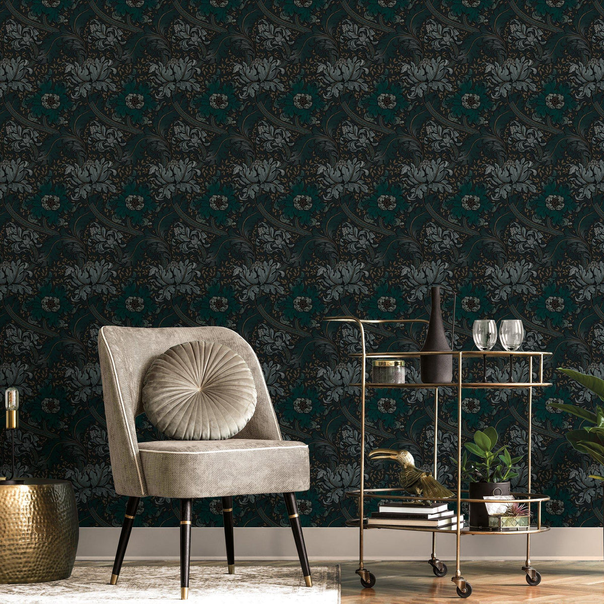 Galerie LB25144 Off The Wall Morris Major Blue Wallpaper LB25144 Blue Wallpaper