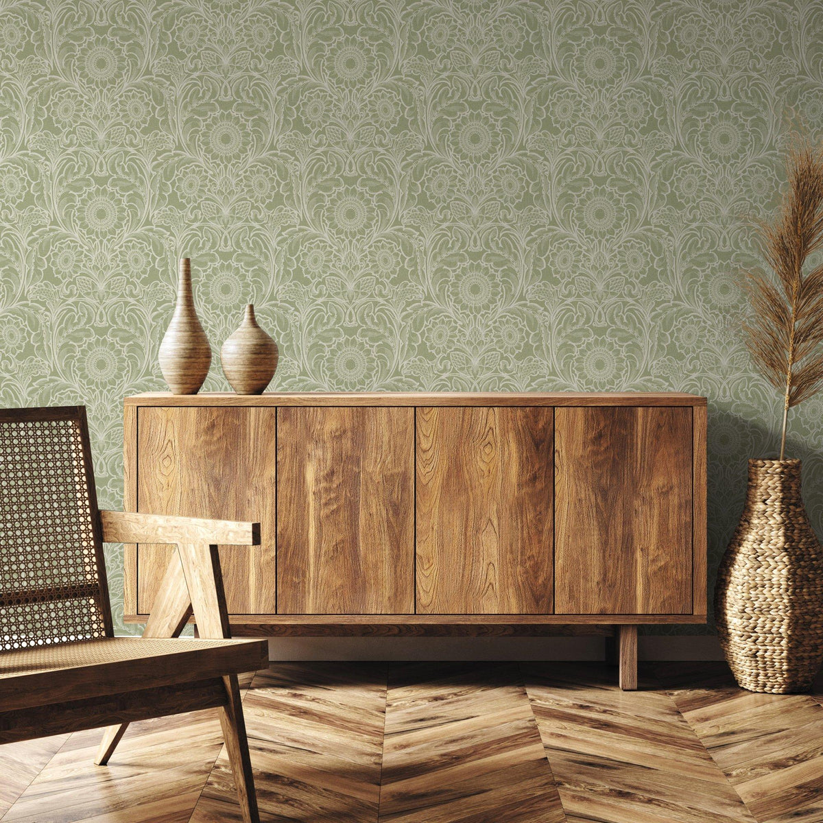 Galerie LB25153 Off The Wall Sunnyside Up Green Wallpaper LB25153 Green Wallpaper