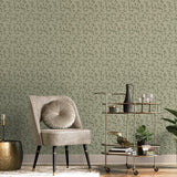 Galerie LB25157 Off The Wall Tit Willow Green Wallpaper LB25157 Green Wallpaper