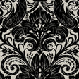 Galerie LB25166 Off The Wall Damask Sauvage Black Wallpaper LB25166 Black Wallpaper