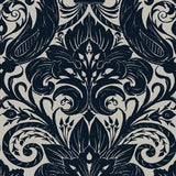 Galerie LB25167 Damask Sauvage Blue Wallpaper
