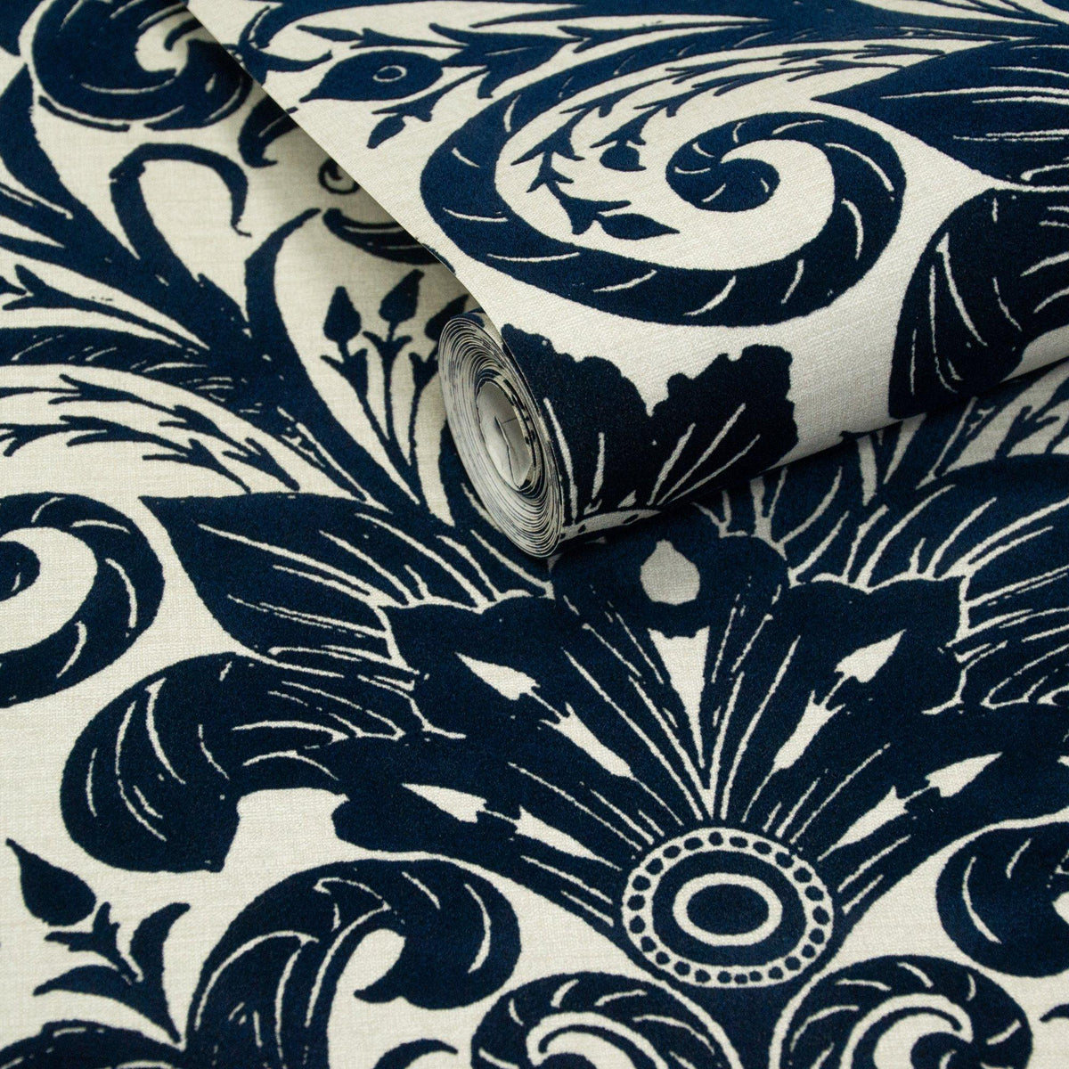 Galerie LB25167 Off The Wall Damask Sauvage Blue Wallpaper LB25167 Blue Wallpaper