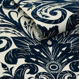 Galerie LB25167 Off The Wall Damask Sauvage Blue Wallpaper LB25167 Blue Wallpaper