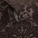 Galerie LB25168 Off The Wall Damask Sauvage Bronze Brown Wallpaper LB25168 Bronze Brown Wallpaper
