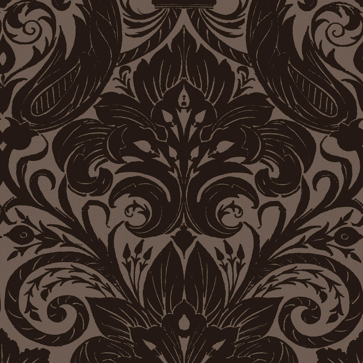 Galerie LB25168 Off The Wall Damask Sauvage Bronze Brown Wallpaper LB25168 Bronze Brown Wallpaper