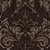 Galerie LB25168 Off The Wall Damask Sauvage Bronze Brown Wallpaper LB25168 Bronze Brown Wallpaper