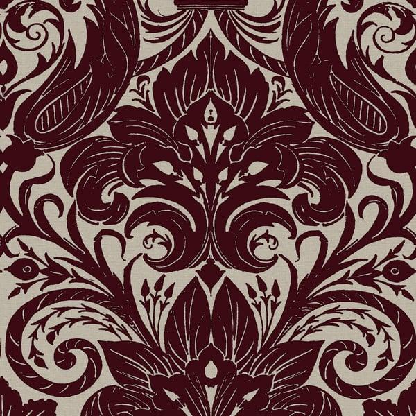 Galerie LB25170 Damask Sauvage Red Wallpaper