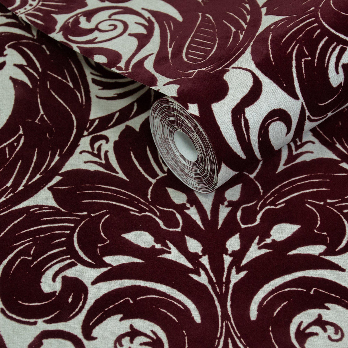 Galerie LB25170 Off The Wall Damask Sauvage Red Wallpaper LB25170 Red Wallpaper