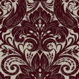 Galerie LB25170 Off The Wall Damask Sauvage Red Wallpaper LB25170 Red Wallpaper