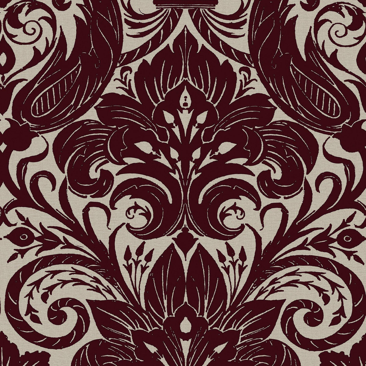 Galerie LB25170 Off The Wall Damask Sauvage Red Wallpaper LB25170 Red Wallpaper