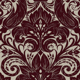 Galerie LB25170 Off The Wall Damask Sauvage Red Wallpaper LB25170 Red Wallpaper