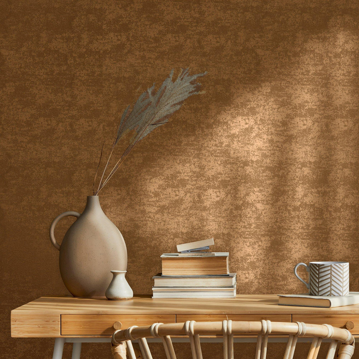 Galerie NT32511 The New Textures Sand Texture Bronze Brown Wallpaper NT32511 Bronze Brown Wallpaper